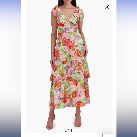 julia jordan Dresses & Skirts - Julia Jordan Multicolor Floral Midi Skirt